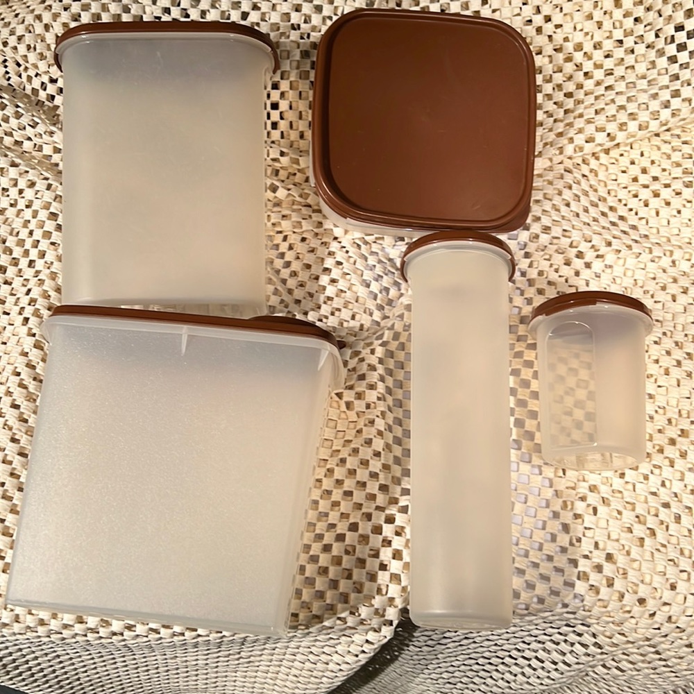 Vintage Tupperware container collection